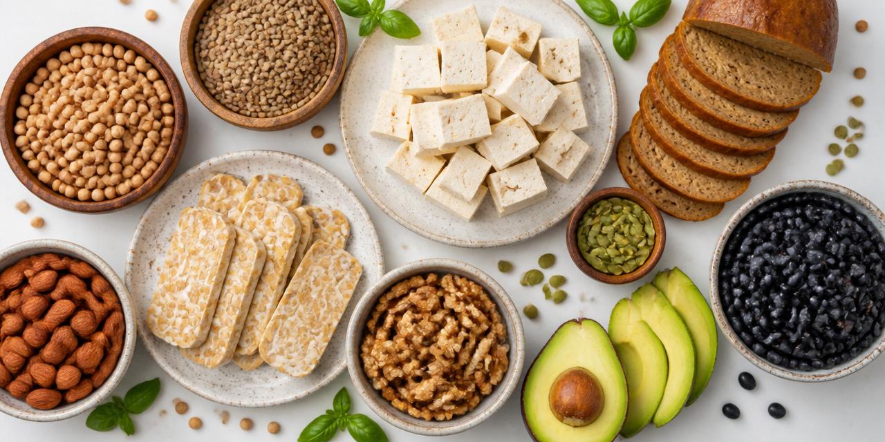 Plant proteins spread: lentils, chickpeas, tofu, tempeh, seitan, nuts and seeds